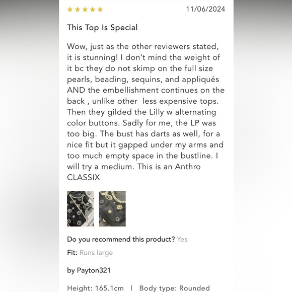 Anthropologie NWMaeve 3D Flower Pearl Top size S. - Picture 7 of 16